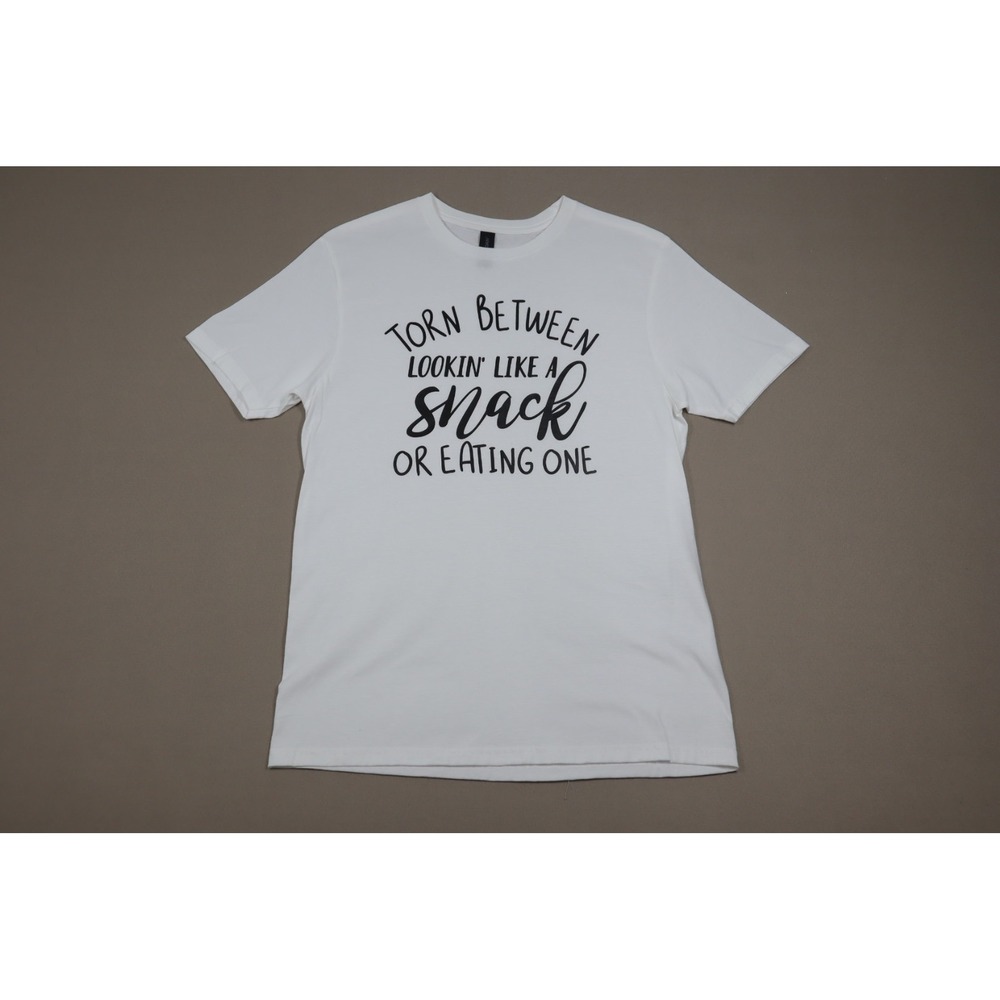 Women's Torn Between Looking Like a Snack or Eating One Graphic‎ Tee  - Size M